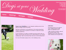Tablet Screenshot of dogsatyourwedding.co.uk